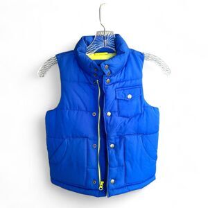 Gap Kids Puffer Vest Youth Boy Sz XS 4-5 Jacket Campus Blue Coat Warm‎ Layer